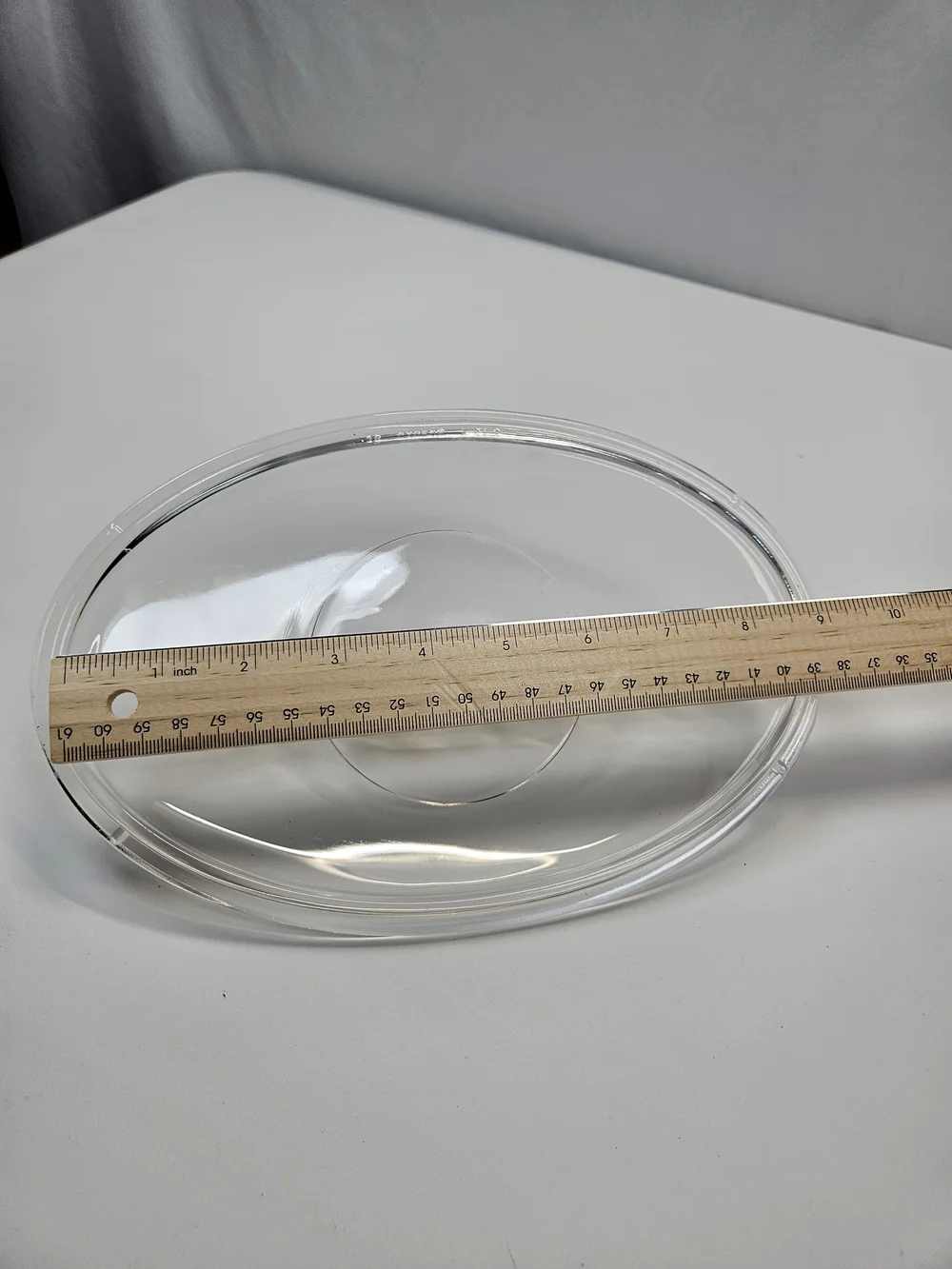 Vintage Pyrex L-31-C Clear Glass Replacement Lid Oval Casserole Corning Ware